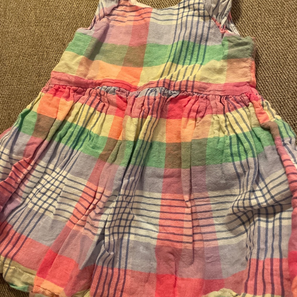 Gap linen madras dress